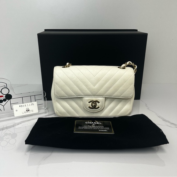 Chanel Chevron Mini Rectangle Chain Bag - Picture 2 of 6